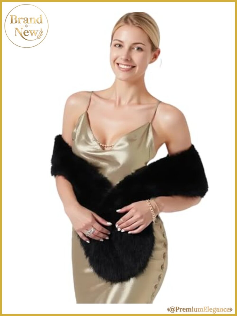 Faux Fur Collar Scarf Wrap Women's Shawl Stole Warm Winter Neck Warmer